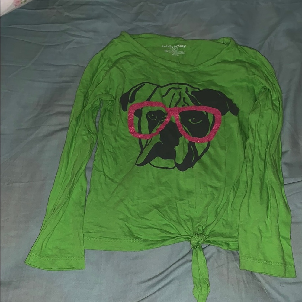Green cool bulldog
